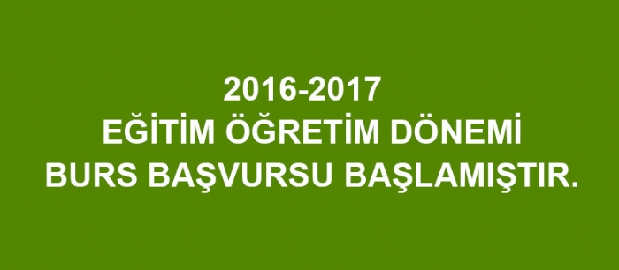 BURS BAŞVURUSU 